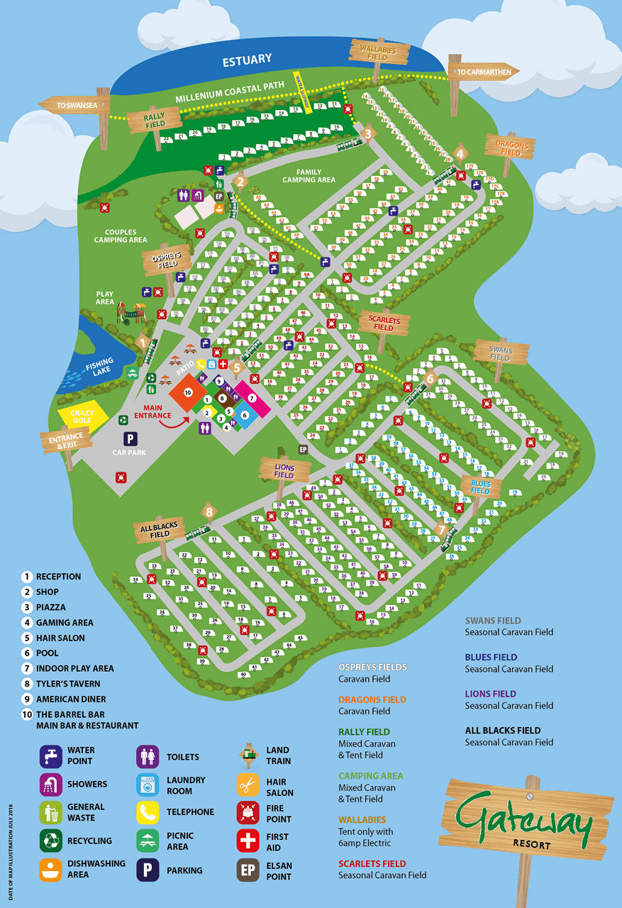 Gatway Water Park Map